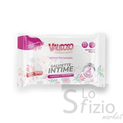 VALIDOSO INTIMATE WIPES 15 PCS
