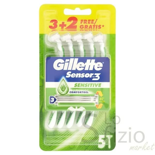 GILLETTE SENSOR 3 MAN SENSITIVE COMFORTGEL 5 PACK
