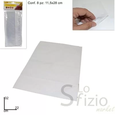 BUSTA ERMETICA 22 X 32 CM  X8PZ - Home, Casa, Plastica, Scuola e Ufficio, Sacchi Alimenti Indumenti