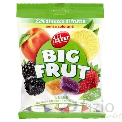 DUFOUR BIG FRUT LEMON BLACKBERRY STRAWBERRY PEACH 150G