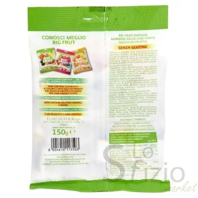 DUFOUR BIG FRUT LEMON BLACKBERRY STRAWBERRY PEACH 150G