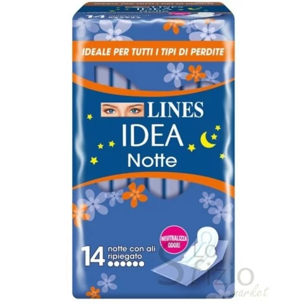 LINES IDEA ULTRA NIGHT FOLDED WITH WINGS X14