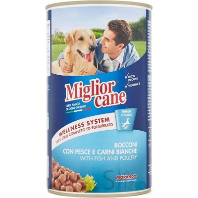 MIGLIOR CANE PESCE CARNE BIANCHE 1250GR