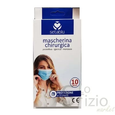 SETABLU MASCHERINA CHIRURGICA X10 - Home, Igiene Cura Persona, Parafarmaceutici