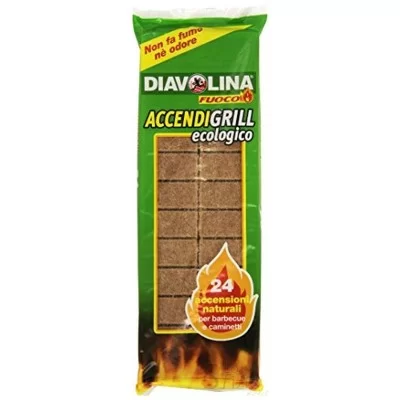 DIAVOLINA ACCENDIGRILL ECOLOGICA 24PZ - Home, Ceri e Candele