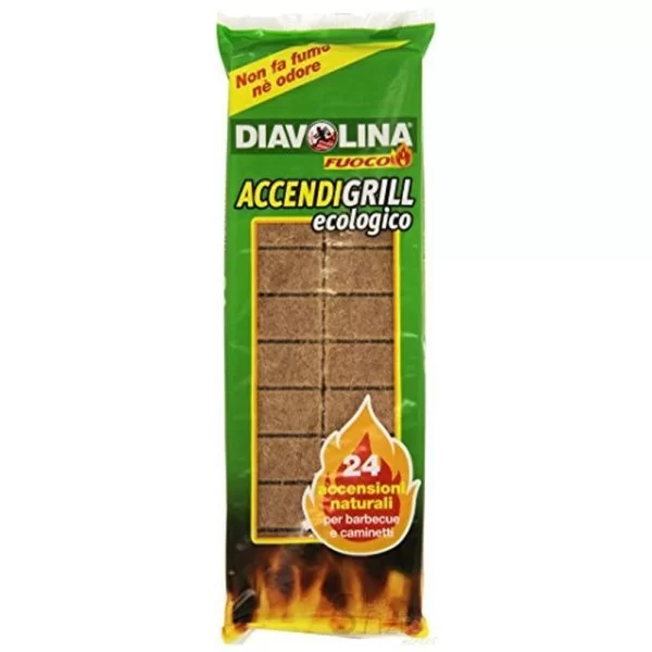 DIAVOLINA ACCENDIGRILL ECOLOGICA 24PZ