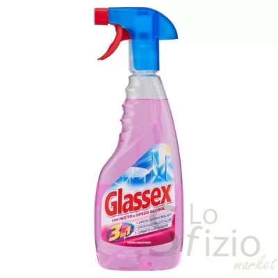 GLASSEX GLASS CLEANER WITH VINEGAR AND SPEED ALCOHOL 3IN1 500ML