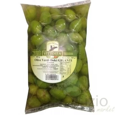 Vittoria Giant Sweet Green Olives 500g