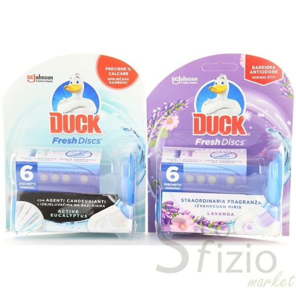 DUCK FRESH DISCS 6 MIXED LAVANDA/ EUCALIPTUS 1PZ