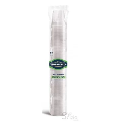 GAMBARDELLA PLASTIC CUPS 80CC X 100 PCS