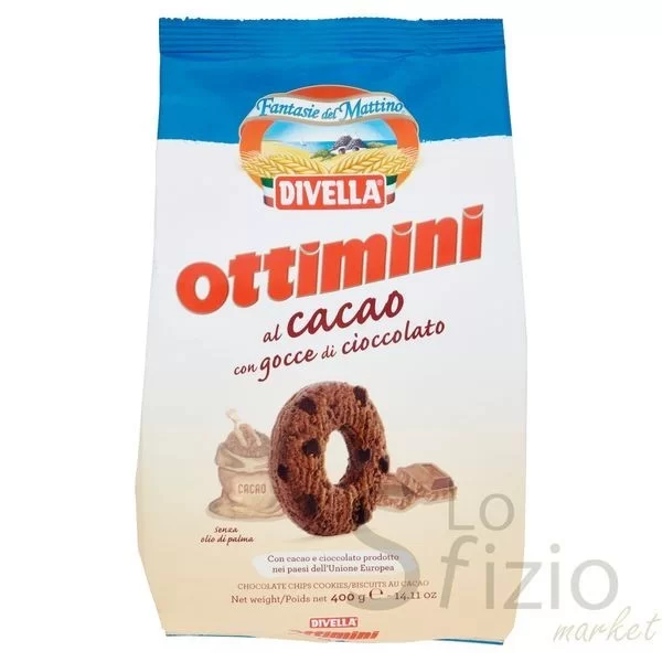 DIVELLA COCOA OTTIMINI BISCUITS 400G