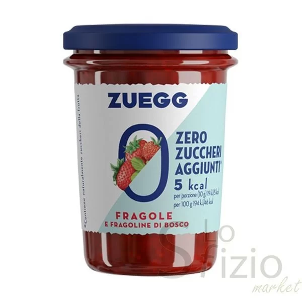 Zuegg Zero Added Sugar Strawberry and Wild Strawberry Jam 220g