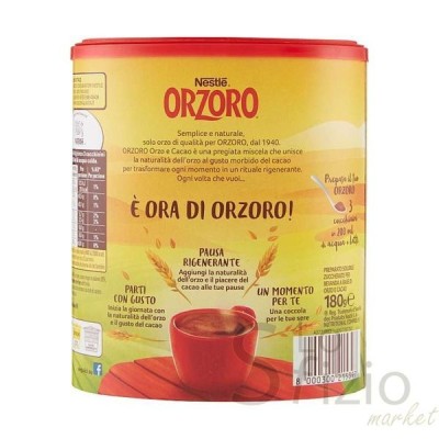 NESTLE' ORZORO ORZO CACAO SOLUBILE 180GR