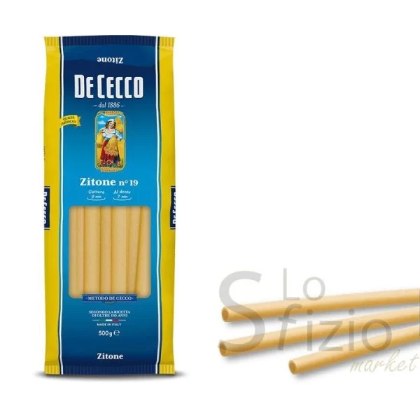 DE CECCO PASTA ZITONI  N 19 500GR