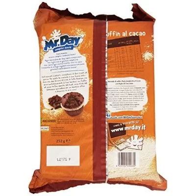 MR DAY MUFFIN CACAO CON PEPITE DI CIOCCOLATO 300GR - Home, Alimentari, Merendine, Prodotti Senza Lattosio