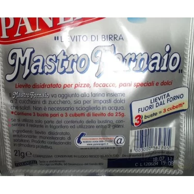 PANEANGELI MASTRO FORNAIO DRY YEAST 3PCS 21G