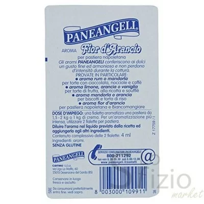PANEANGELI AROMA FIOR D'ARANCIO 4ML - Home, Alimentari, Ricorrenze, Ingredienti per Dolci, Pasqua