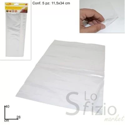 BUSTA ERMETICA 28 X 40 CM CONF. 5 PZ - Home, Casa, Plastica, Scuola e Ufficio, Sacchi Alimenti Indumenti