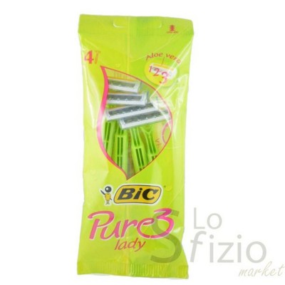 BIC PURE 3LAME LADY x4 - Home, Igiene Cura Persona, Prodotti per Depilazione, Prodotti per Rasatura, Rasoi