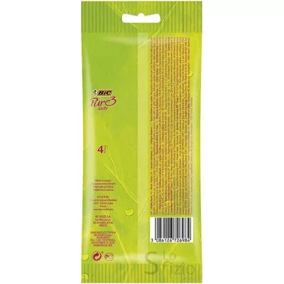 BIC PURE 3LAME LADY x4 - Home, Igiene Cura Persona, Prodotti per Depilazione, Prodotti per Rasatura, Rasoi
