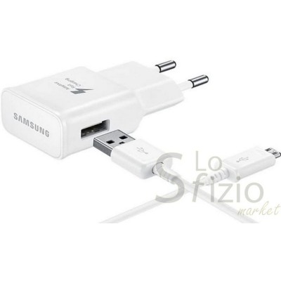 SAMSUNG CARICABATTERIA PARETE 2A CAVO MICRO USB