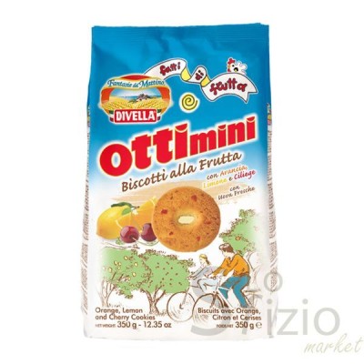 DIVELLA BISCOTTI OTTIMINI FRUTTA GR350 - Home, Alimentari, Biscotti e Farciti