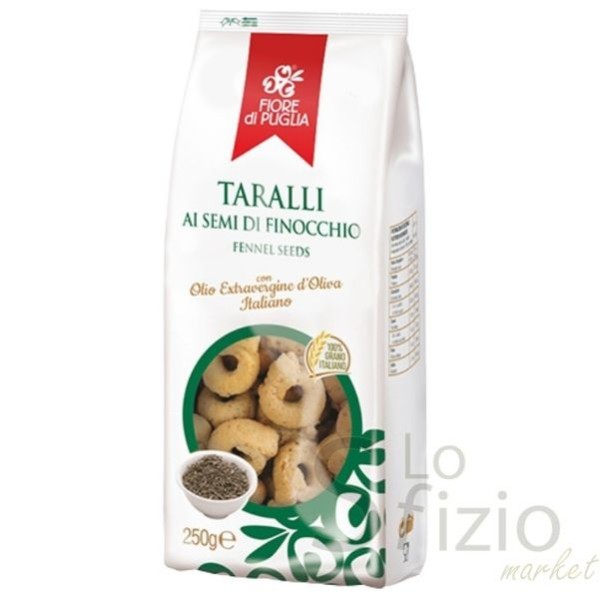FIORE DI PUGLIA TARALLINI SEMI DI FINOCCHIO 250GR