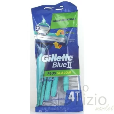 GILLETTE RASOIO BLUE 2 SLALOM PLUS X4 - Home, Igiene Cura Persona, Prodotti per Rasatura, Rasoi
