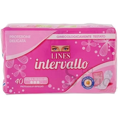 LINES INTERVALLO RIPIEGATO ANATOMICO X40 - Home, Igiene Cura Persona, Igiene Corpo, Assorbenti e Proteggi Slip