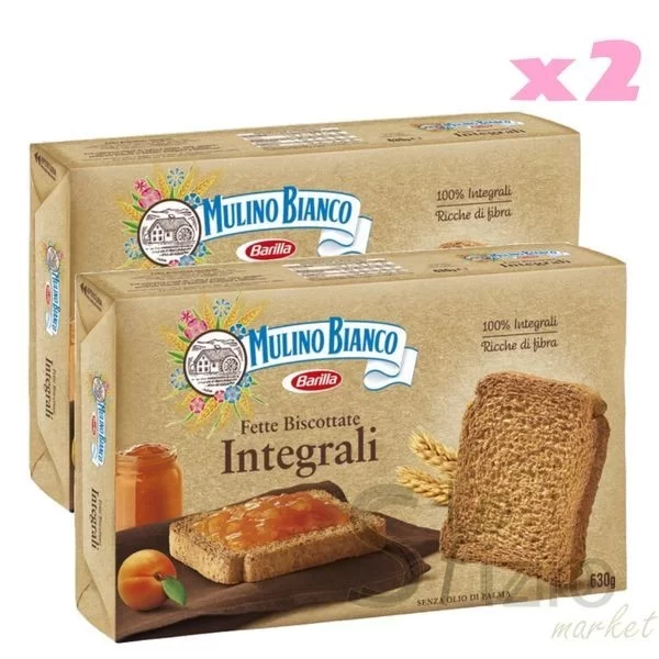 MULINO BIANCO FETTE BISCOT INTEGRALI 2X72PZ 1,26KG