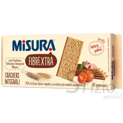 MISURA FIBRAEX WHOLE WHEAT CRACKERS 385G