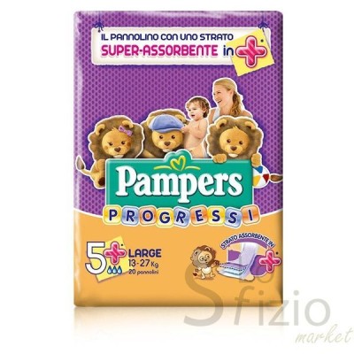 PAMPERS PROGRESSI LARGE 5+ 13-27KG X20