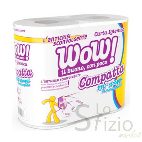 WOW CARTA IGIENICA ULTRA COMPATTA 4ROTOLI