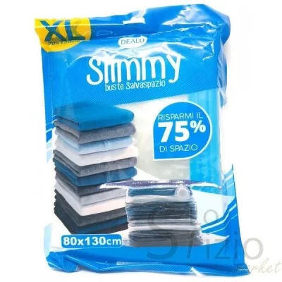 DEALO SLIMMY BUSTA SALVASPAZIO XL 80X130CM - Home, Casa, Detergenza, Accessori pulizia Casa, Plastica, Sacchi Alimenti Indumenti