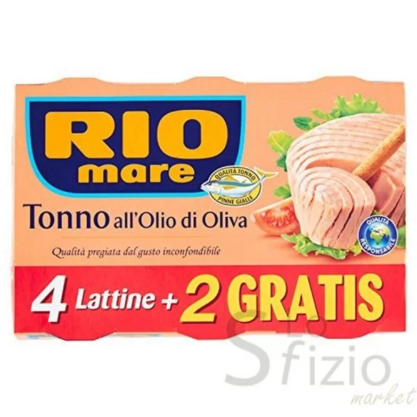 RIO MARE TUNA IN OLIVE OIL 80G X 6