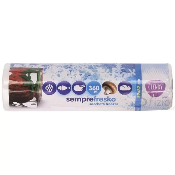 CLENDY Freezer Bags 22x32 cm 360 pcs