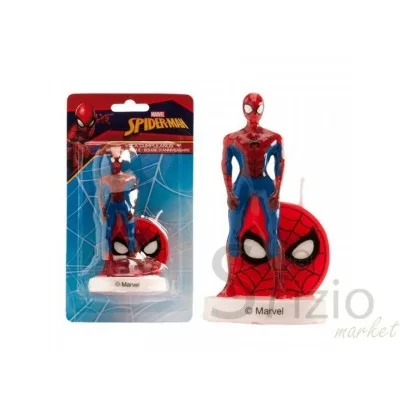 DEKORA CANDELA SPIDERMAN 3D 9CM - Home, Ingredienti per Dolci