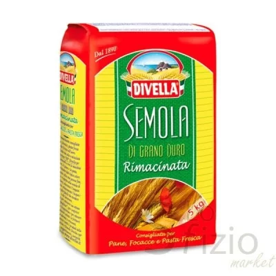 DIVELLA REMILLED DURUM WHEAT SEMOLINA 5KG