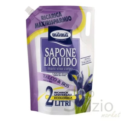 Mil Mil Talc & Iris Soap Refill Pouch 2L