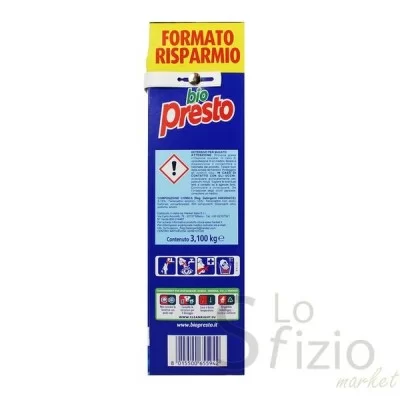 BIO PRESTO FUSTONE 62 MISURINI 3,10KG - Home, Detergenza, Detersivi Bucato