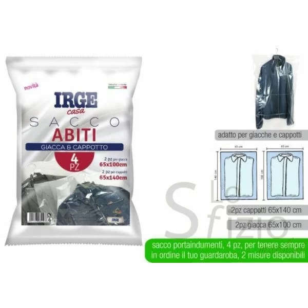 IRGE Garment Bag for Jackets and Coats 4pcs