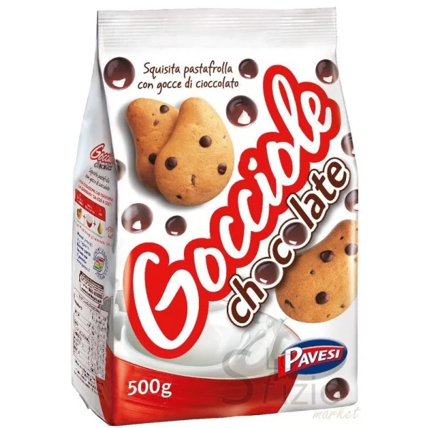PAVESI GOCCIOLE CHOCOLATE BISCUITS 500G