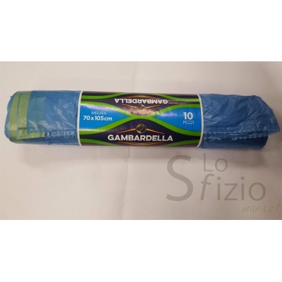 GAMBARDELLA SACCHETTI NETTEZZA AZZURRO 70X105CM 10