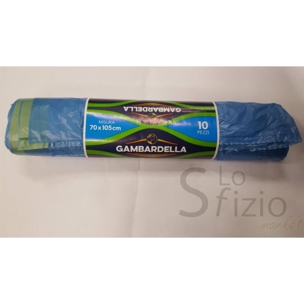 GAMBARDELLA SACCHETTI NETTEZZA AZZURRO 70X105CM 10