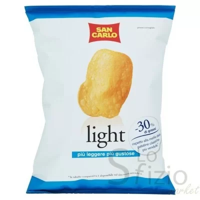 SAN CARLO LIGHT POTATO CHIPS -30% FAT 75G