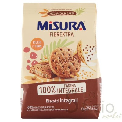 MISURA FIBRAEXTRA BISCOTTI INTEGRALI 330GR