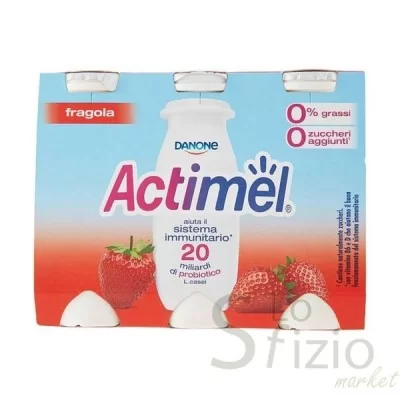 DANONE ACTIMEL FRAGOLA 0,1% MAGRO 6X100GR - Home, Freschi, Latte e Latticini, Yogurt