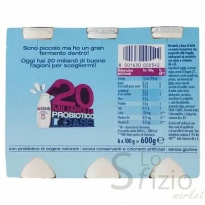 DANONE ACTIMEL FRAGOLA 0,1% MAGRO 6X100GR - Home, Freschi, Latte e Latticini, Yogurt