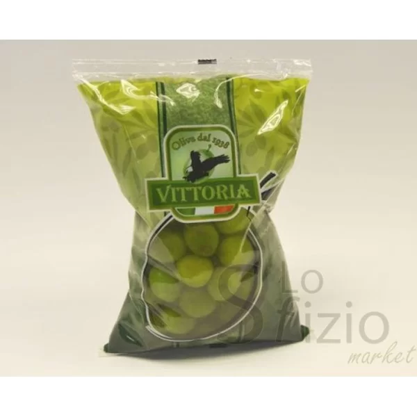 VITTORIA VELLECA SWEET GREEN OLIVES 500G