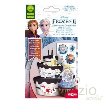 DEKORA FROZEN II SUGAR DECORATION CUT-OUTS 14PCS